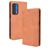 Mobigear Sensation Motorola Edge (2021) Hülle Klapphülle Geldbörse - Cognac