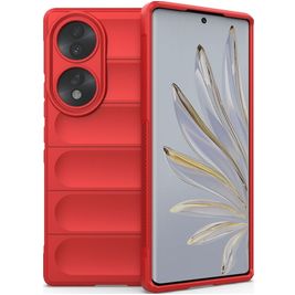 Mobigear Bumpy HONOR 70 Hülle Flexibles TPU Backcover - Rot