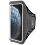 Mobiparts Comfort Fit Handyhalterung Joggen iPhone 11 Pro Max Sporthülle Neopren Sportarmband - Schwarz