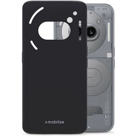 Mobilize Rubber Gelly Nothing Phone (2a) Plus Hülle Flexibles TPU Backcover - Schwarz