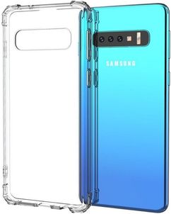 Mobigear Cushion Durchsichtig Samsung Galaxy S10 Hülle Flexibles TPU Backcover Stoßfest - Transparent