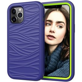 Mobigear Wave iPhone 12 Pro Max Hülle Hardcase Backcover Stoßfest - Dunkelblau