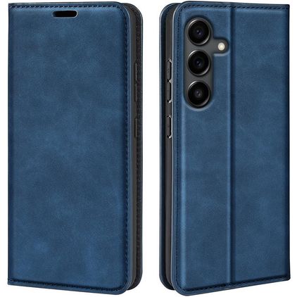 Mobigear Retro Slim Samsung Galaxy S25 FE Hülle Klapphülle Geldbörse - Dunkelblau