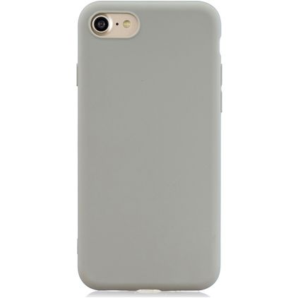 Mobigear Colors iPhone 7 Hülle Flexibles TPU Backcover - Grau