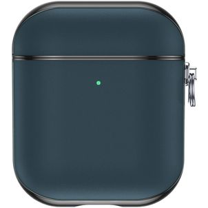 Valenta Snap Apple AirPods 2 Hülle Echtes Leder - Blau