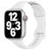 Mobigear Sport Slim Silikon Apple Watch Armband Drückerschließe - 49/46/45/44 mm - Weiß