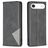 Mobigear Rhombus Slim iPhone Air Hülle Klapphülle - Schwarz