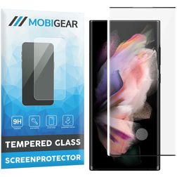 Mobigear Curved Samsung Galaxy S23 Ultra Panzerglas Displayschutz - Hüllenfreundlich - Schwarz