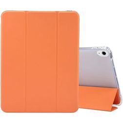 Mobigear Tri-Fold Gel iPad Air 4 (2020) TPU / Kunstleder Klapphülle + Stylus-Halter - Orange