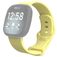Mobigear Sport Dual Silikon Fitbit Sense Armband Drückerschließe - Gelb