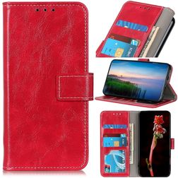 Mobigear Basic iPhone 8 Hülle Klapphülle Geldbörse - Rot