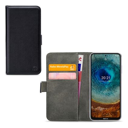 Mobilize Classic Gelly Wallet Nokia X10 Klapphülle Portemonnaie - Schwarz