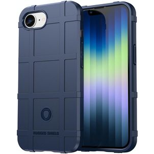 Mobigear Rugged Shield iPhone 17e Hülle Flexibles TPU Backcover Stoßfest - Blau