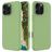 Mobigear Rubber Touch iPhone 16 Pro Max Silikon Hülle Backcover - Grün