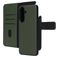 Mobiparts Samsung Galaxy A57 Hülle Echtleder 2in1 Klapphülle (herausnehmbar) Portemonnaie - Grün