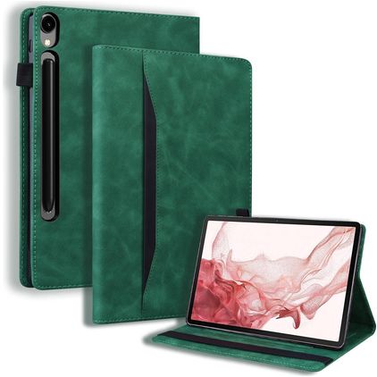 Mobigear Folio Samsung Galaxy Tab S10 Ultra Hülle Klapphülle - Grün