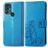 Mobigear Clover TCL 305 Hülle Klapphülle Geldbörse - Blau