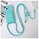 Mobigear Lanyard Card iPhone 15 Silikon Handykette mit Kartenhalter - Blau