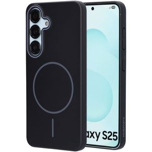 Mobiparts Slim Line Samsung Galaxy S25 MagSafe Hülle Hardcase Backcover - Onyx Black