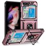 Mobigear Armor Ring Samsung Galaxy Z Flip 5 Hülle Hardcase Backcover Stoßfest mit Ringhalter - Roségold