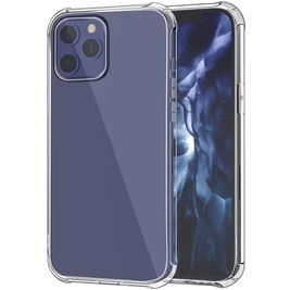 Mobigear Cushion Durchsichtig iPhone 12 Pro Max Hülle Flexibles TPU Backcover Stoßfest - Transparent