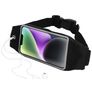 Mobiparts Comfort Fit Belt Handyhalterung Joggen iPhone 14 Plus Sporthülle Neopren Gürtel - Schwarz