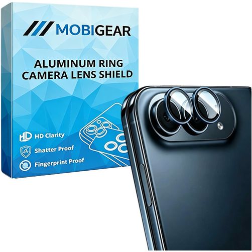 Mobigear Single Lens iPhone Duo Panzerglas Kameralinsenschutz - Hüllenfreundlich - Deep Blue