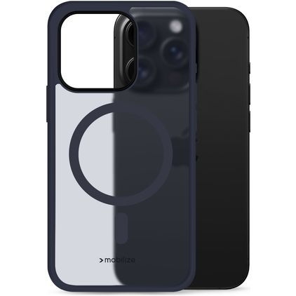 Mobilize Hybrid Pro iPhone 16 Pro MagSafe Hülle Hardcase Backcover Stoßfest - Blau