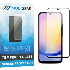 Mobigear Premium Samsung Galaxy A25 Panzerglas Gehärtetes Glas Displayschutz - Hüllenfreundlich - Schwarz
