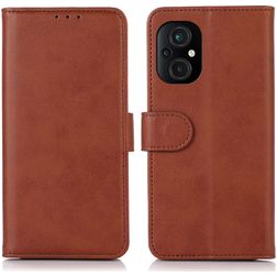Mobigear Wallet POCO M5 Hülle Klapphülle Geldbörse - Braun