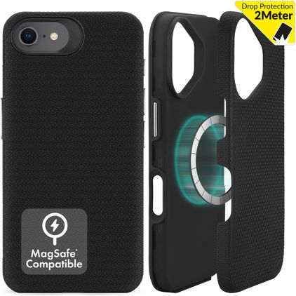 My Style Magsafe Tough iPhone SE (2020) MagSafe Hülle Hardcase Backcover Stoßfest - Schwarz