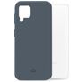 Mobilize Rubber Gelly Samsung Galaxy A22 4G Hülle Flexibles TPU Backcover - Matt Blue