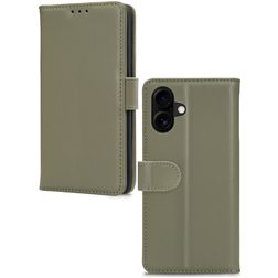 Mobilize Premium Gelly iPhone 16 Plus Klapphülle Portemonnaie - Grün