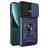 Mobigear Armor Ring Cam Slide Motorola Edge 40 Neo Hülle Hardcase Backcover Stoßfest mit Ringhalter und Kamera Slider - Blau
