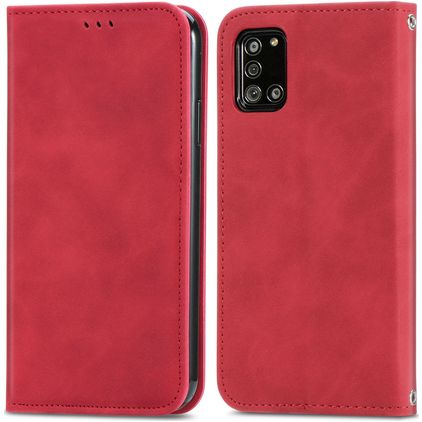 Mobigear Retro Slim Samsung Galaxy A32 5G Hülle Klapphülle - Rot