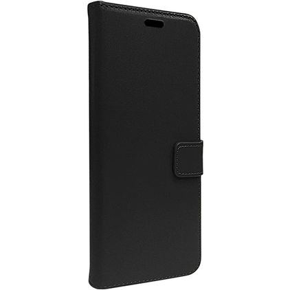 Valenta Gel Skin iPhone 15 Plus Hülle Echtes Leder Klapphülle Geldbörse - Schwarz