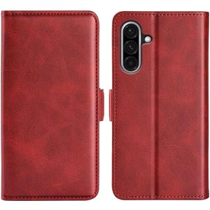 Mobigear Slim Magnet Samsung Galaxy A36 Hülle Klapphülle Geldbörse - Rot
