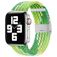 Mobigear Braided Nylon Apple Watch Armband Klappschließe - 42/41/40/38 mm - Limette