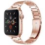 Mobigear Lissabon Edelstahl Apple Watch Armband Faltschließe - 42/41/40/38 mm - Roségold