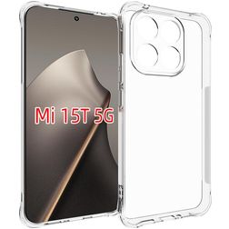 Mobigear Cushion Xiaomi 15T Hülle Flexibles TPU Backcover - Schwarz