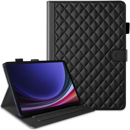 Mobigear Diamond Samsung Galaxy Tab S10 FE Plus Hülle Klapphülle - Schwarz