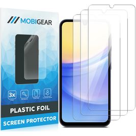 Mobigear Samsung Galaxy M15 Displayschutz Schutzfolie - Hüllenfreundlich (3er Pack)
