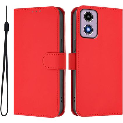 Mobigear Urban Wallet Motorola Moto E14 Hülle Klapphülle Geldbörse - Rot