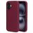 Mobiparts iPhone 16 Silikon Hülle Backcover - Plum Red
