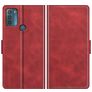 Mobigear Slim Magnet Motorola Moto G50 Hülle Klapphülle Geldbörse - Rot