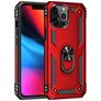 Mobigear Armor Ring iPhone 13 Pro Hülle Hardcase Backcover Stoßfest mit Ringhalter - Rot