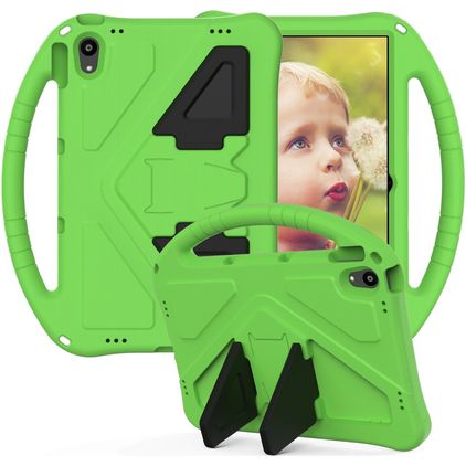 Mobigear AeroArmor Lenovo Tab P11 Plus Gen 1 Tablet Hülle für Kinder mit Tragegriff + Stifthalter - Grün
