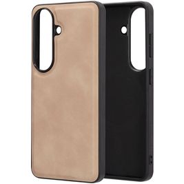 Mobiparts Classic Samsung Galaxy S26 MagSafe Hülle TPU,Kunstleder Backcover - Moonstone Beige