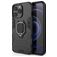 Mobigear Armor Ring iPhone 13 Pro Hülle Hardcase Backcover Stoßfest mit Ringhalter - Schwarz