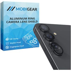 Mobigear Single Samsung Galaxy S25 Plus Panzerglas Gehärtetes Glas Kameralinsen Schutz - Hüllenfreundlich - Blau